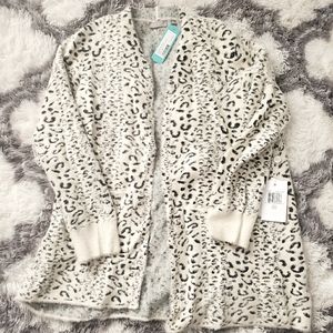 Leppard print cardigan